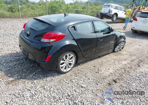 2012 Hyundai Veloster Base W/Red/Black из США, поврежденный, VIN KMHTC6ADXCU053810